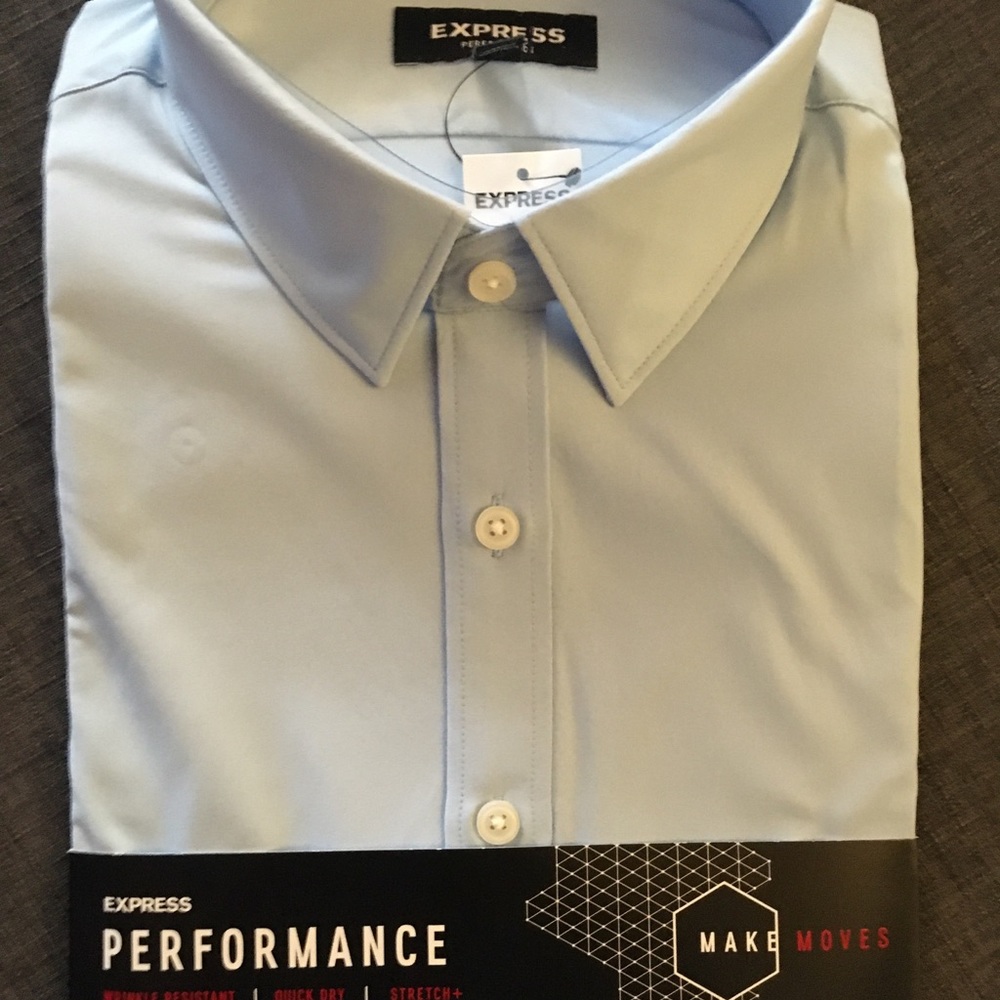 Express Men’s Blue Dress Shirt